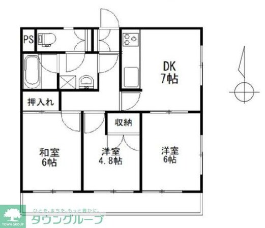 ニューベルヴェの物件間取画像
